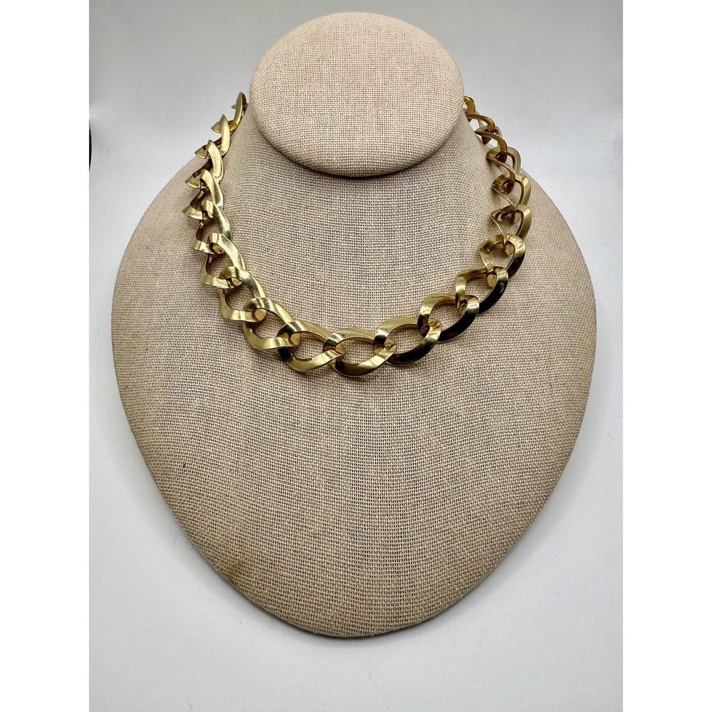 Park Lane Chunky‎ Chain Necklace Gold Tone Statement Collar Link Jewelry